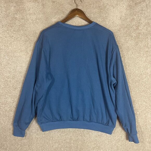 Disney World Sweatshirt Unisex Medium M Navy Mickey And Friends Graphic Crewneck - Picture 8 of 9